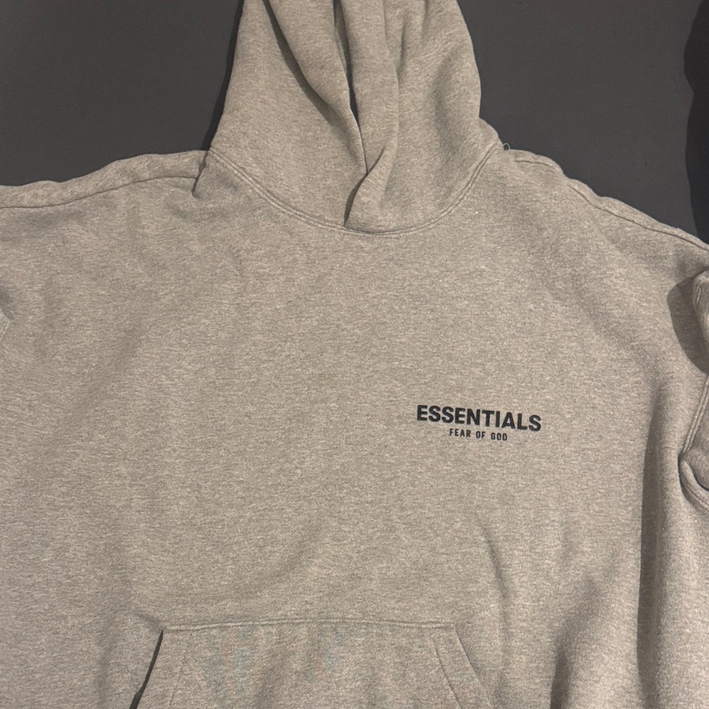 Essentials Heather Gray Hoodie